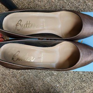 Gun Metal BUTTER low pumps